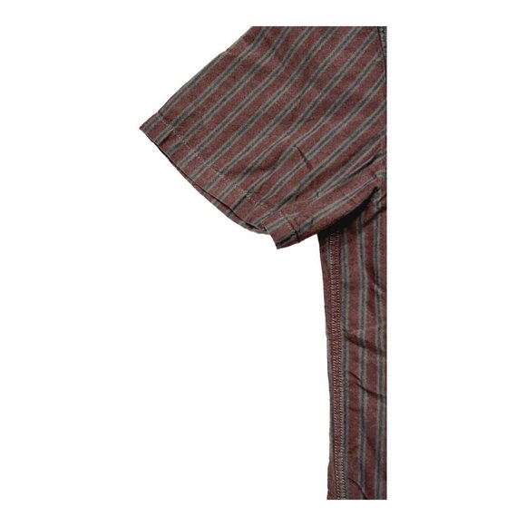 Vans Men's Shirt Button Up Classic Fit Short Sleeve Pocket Striped X-Large - Picture 5 of 8